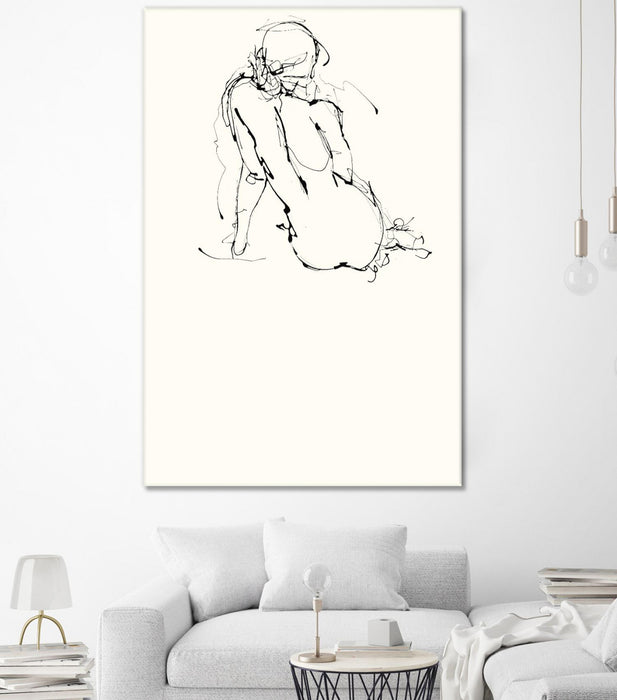\"Contour Figure 4\" Giant Art 72x48 Wall Art