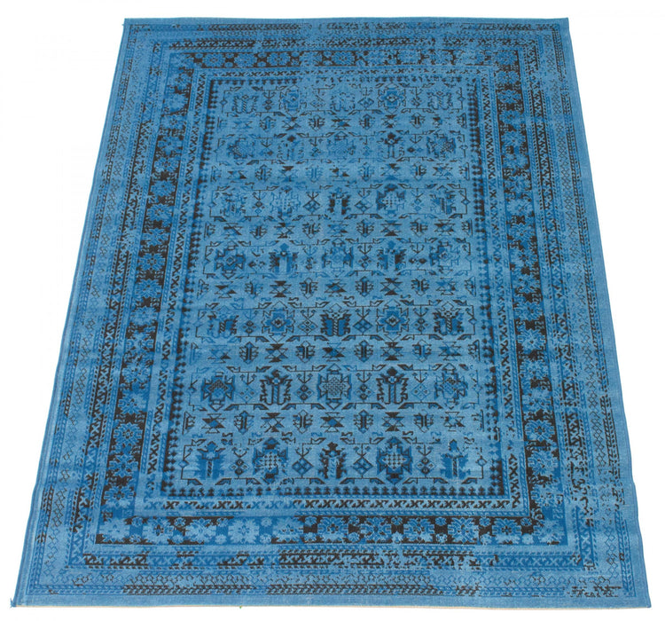 Awena Blue 6'7\" x 9'6\" Area Rug