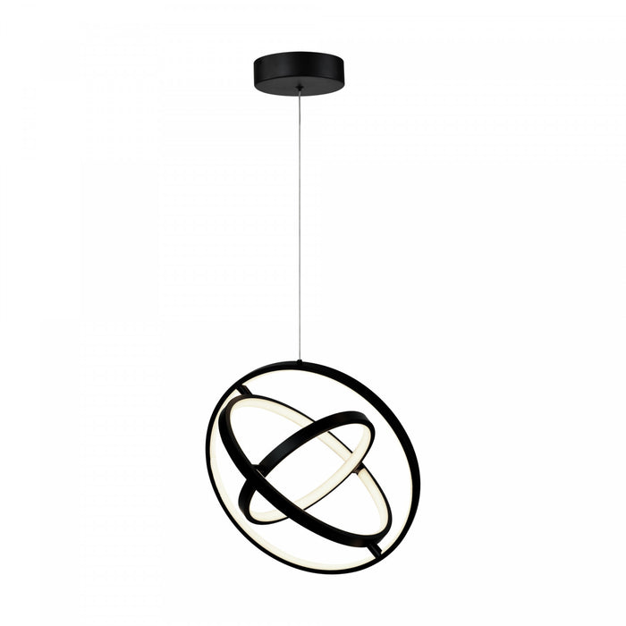 Sienna 30 W LED Black Orb Pendant