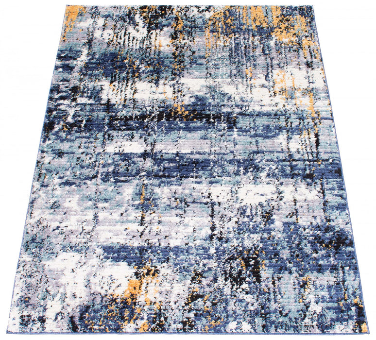 Paloma Marble Blue Area Rug - 5'3\" x 7'3\"
