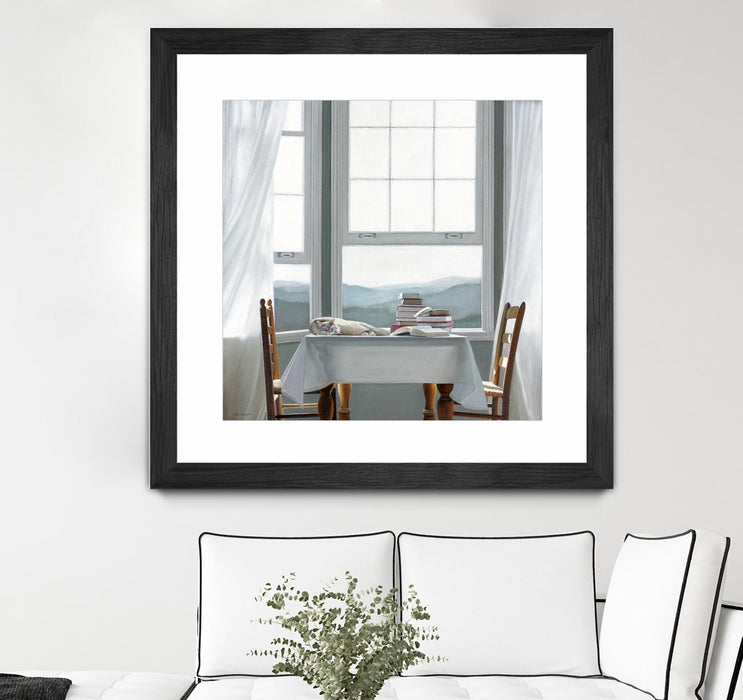 \"Accidental Scholar\" Matted and Framed Black 36x36 Wall Art