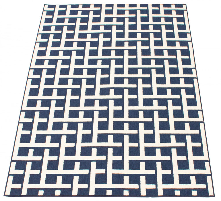 Brangane Blue 4'7\" x 6'7\" Area Rug