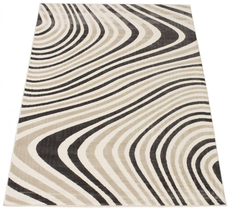 Nikkos Taupe 4'7\" x 6'7\" Area Rug