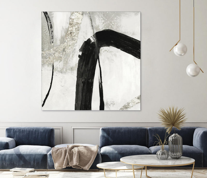 \"Black Ink Ii\" Giant Art 72x72 Wall Art