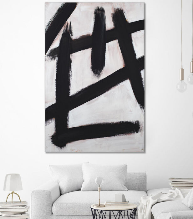 \"Ink Strokes\" Giant Art 72x48 Wall Art