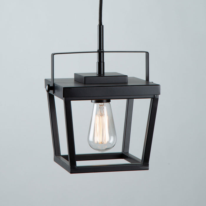Carriage 1-Light Black Pendant I