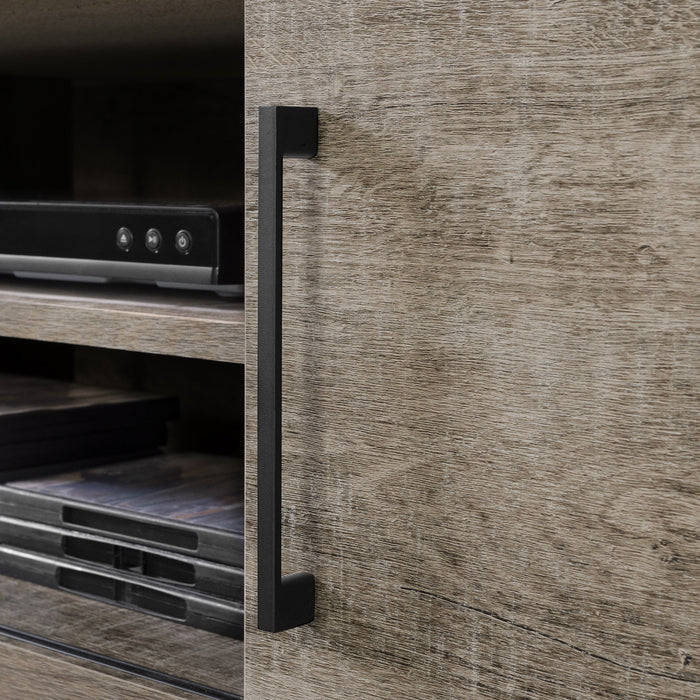 Munich Wall Mounted Media Console - Weathered Oak