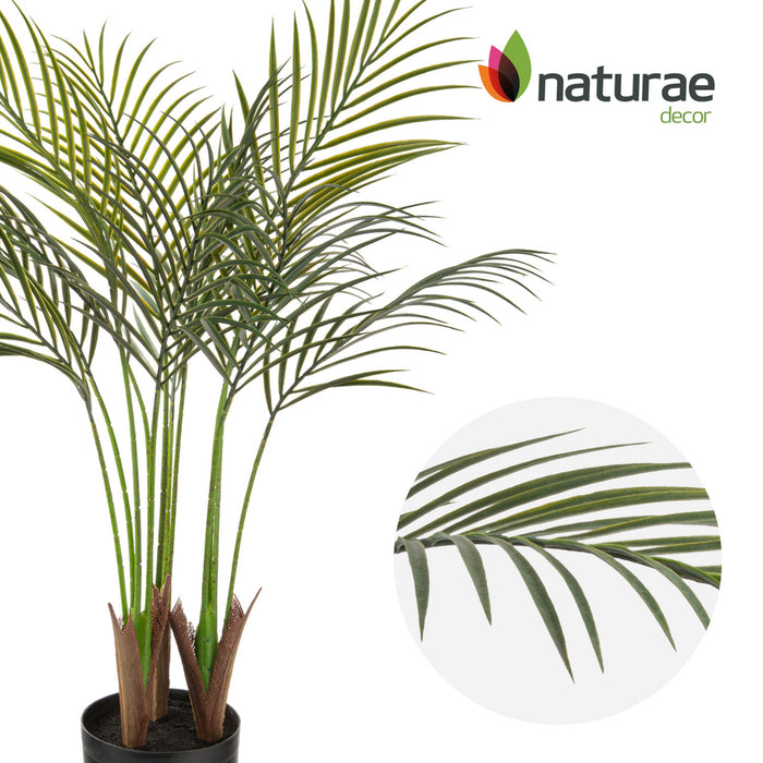 Artificial 47\" Areca Palm Indoor & Outdoor In Black Pot