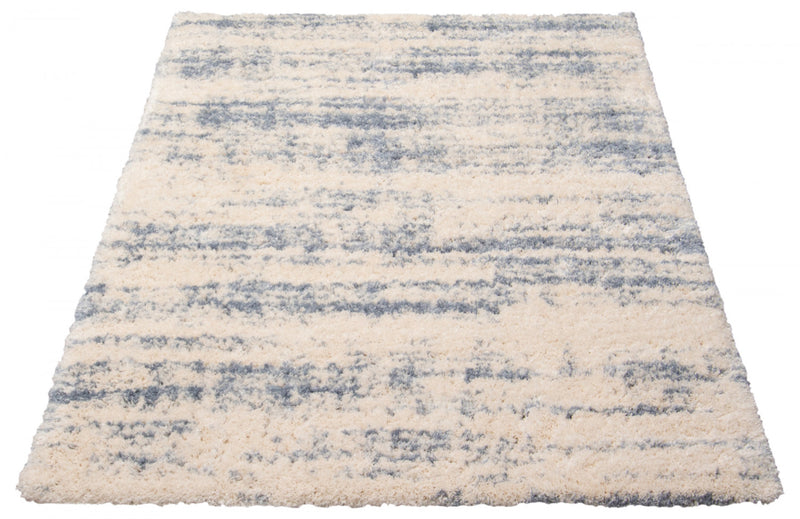 Kei Cream/Light Blue Area Rug - 3'11\" x 5'7\"