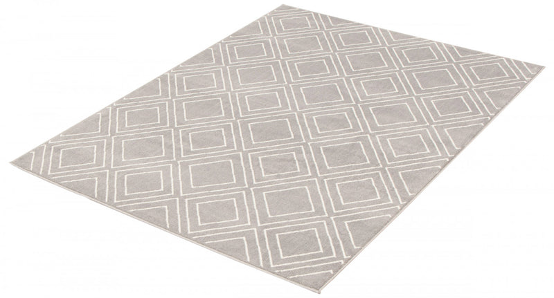 August Geod Grey-White 7'10\" x 10'2\" Area Rug