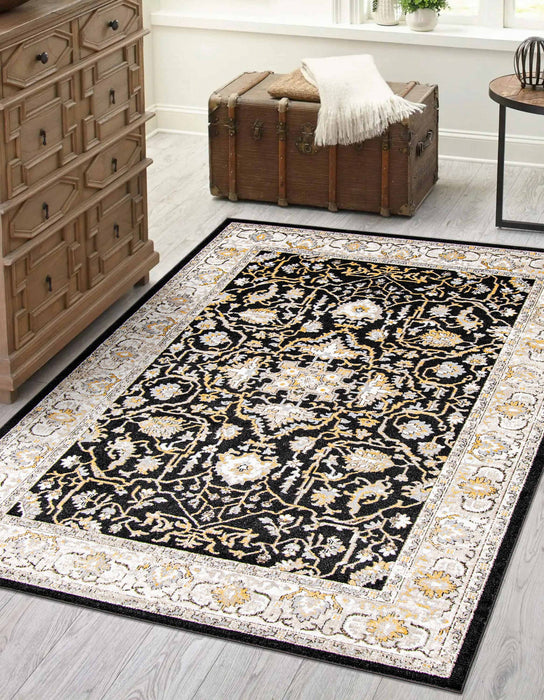 Legacy Black Machine Washable Area Rug - 6'0\" x 9'0\"