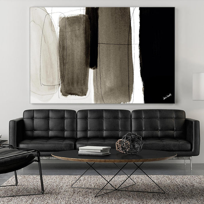 \"Dark Veil Abstract\" Giant Art 72x48 Wall Art