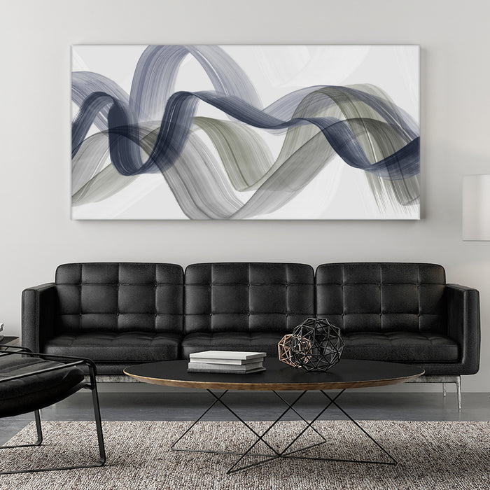 \"Bending Curves Ii\" Giant Art 72x36 Wall Art