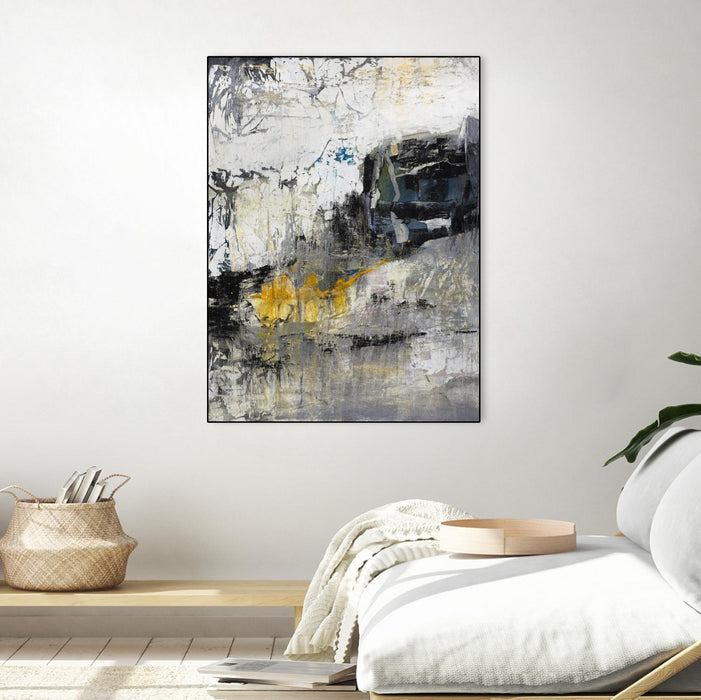 \"The Hike\" Canvas Framed Black 24x32 Wall Art