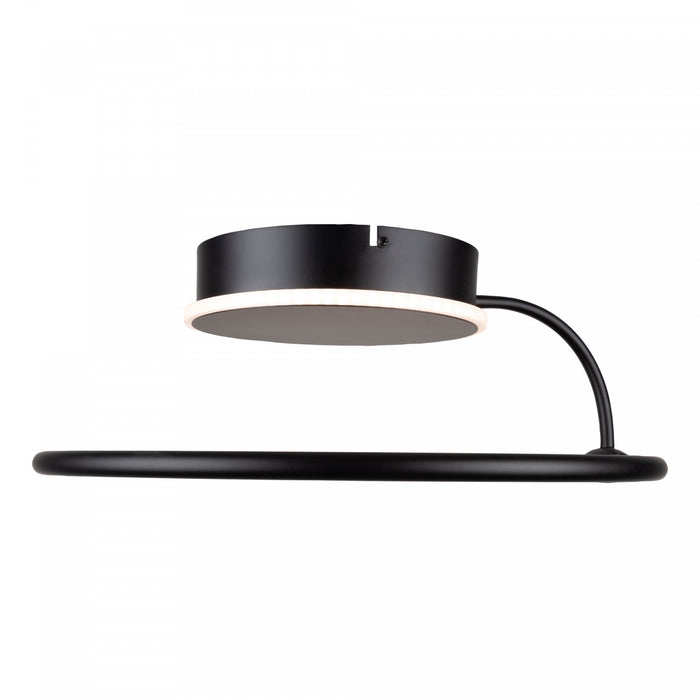 Halo Black Integrated LED Semi-Flush Mount IV