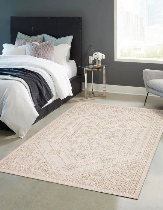 Taika Beige Area Rug - 5'0\" x 7'0\"