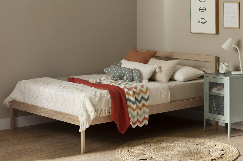 Sweedi Full Bed - Natural Wood 