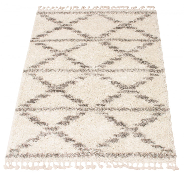 Helma Liv Cream Shag 6'7\" X 9'6\" Area Rug