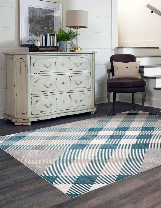 Kors Grey Machine Washable Area Rug - 3'0\" x 5'0\"