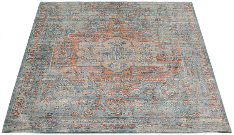 Baina Heriz Blue Area Rug - 6'7\" x 9'10\"