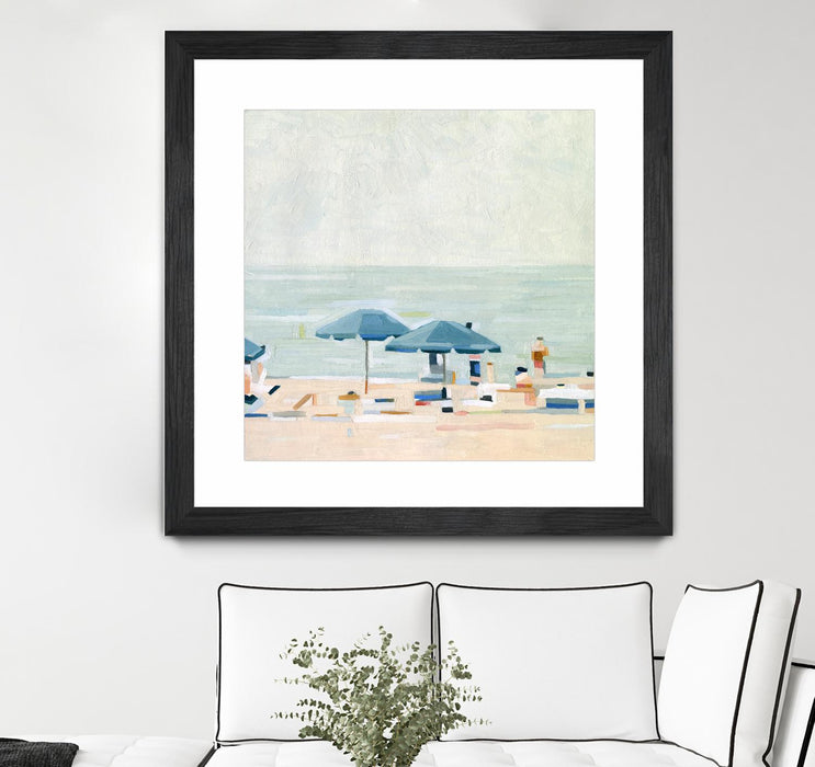 \"If It's The Beaches I\" Matted and Framed Black 30x30 Wall Art