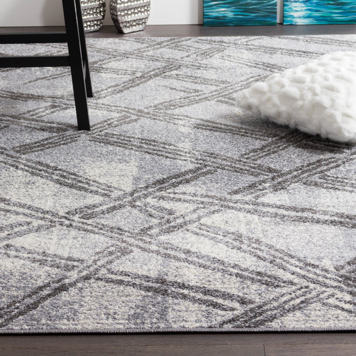 Saveh Brk Lat Grey 3x5 Area Rug