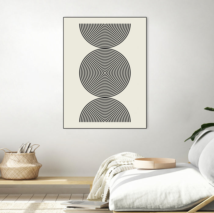 \"Simplicity Ii\" Canvas Framed Black 18x24 Wall Art