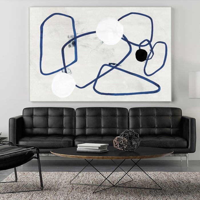 \"Midblue Ii\" Giant Art 72x48 Wall Art