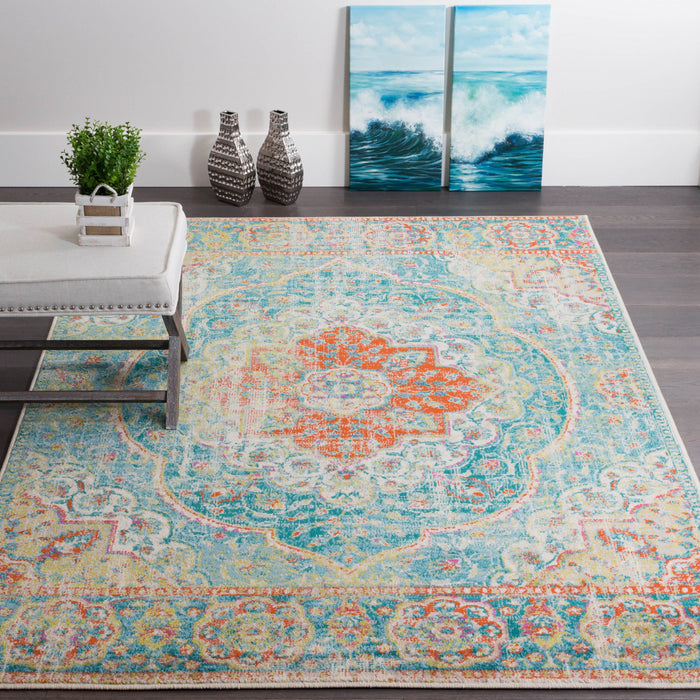 Sav Royal Turquoise 3x5 Area Rug