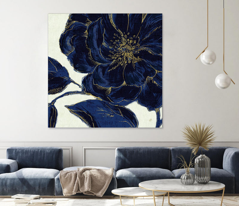 \"Indigo Garden Ii\" Giant Art 54x54 Wall Art