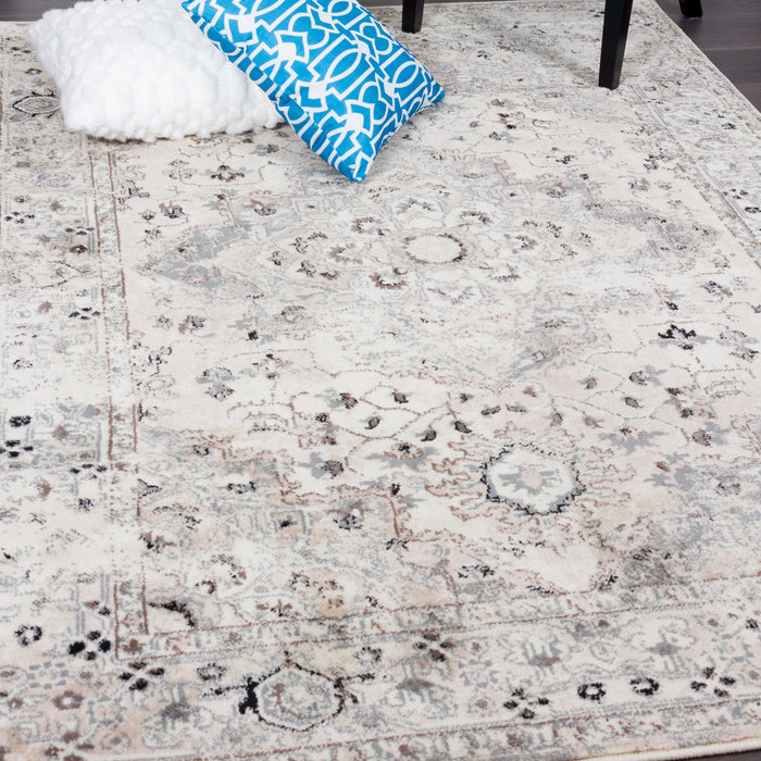 Far Grey 3x5 Area Rug