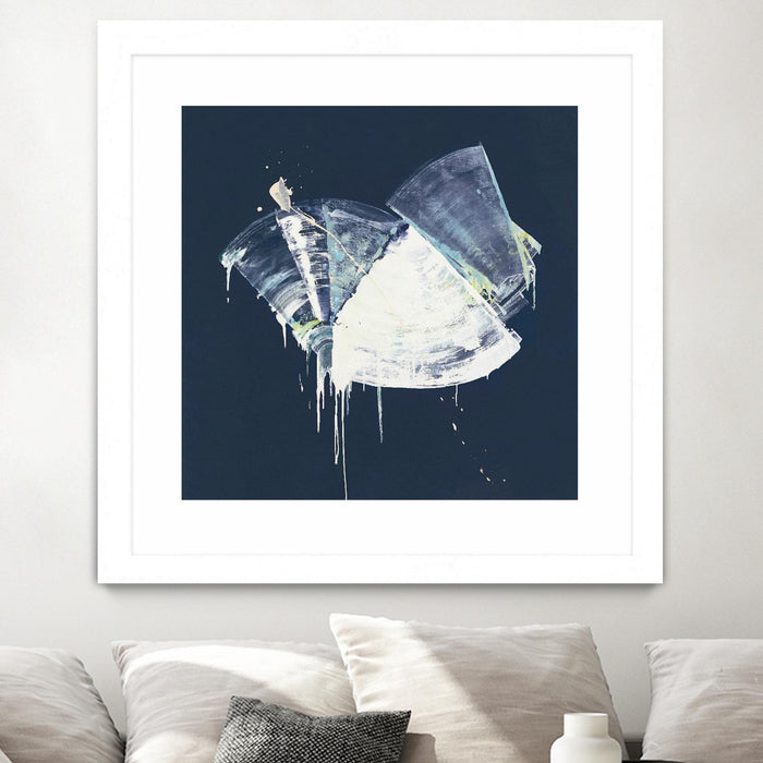 \"Bells In Motion\" Matted and Framed White 30x30 Wall Art