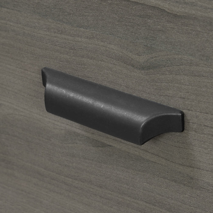 Versa Computer Desk With Hutch - Grey Maple