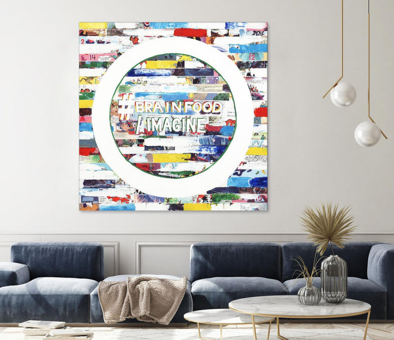 \"Smoke Circus Iv\" Giant Art 54x54 Wall Art