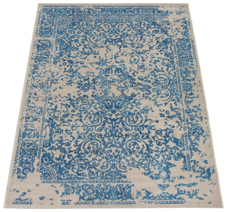 Corinne Blue 4'7\" x 6'7\" Area Rug