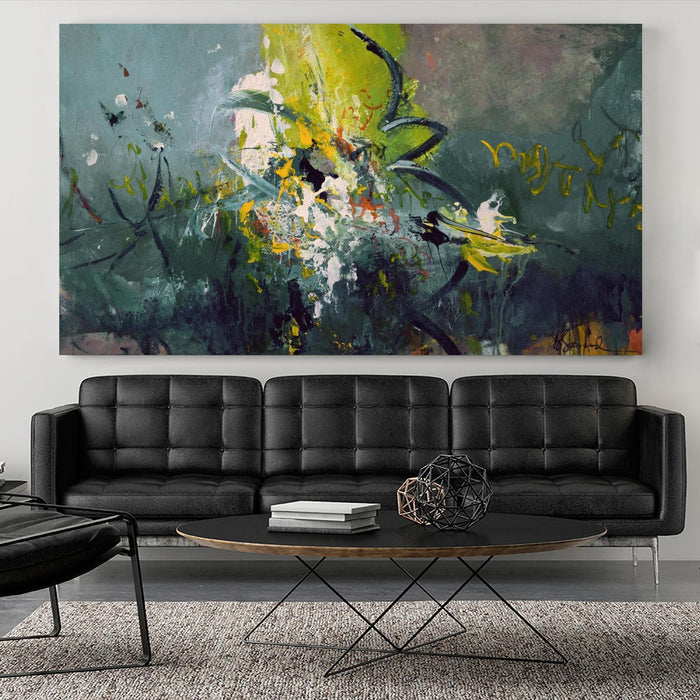 \"Happy\" Giant Art 84x48 Wall Art