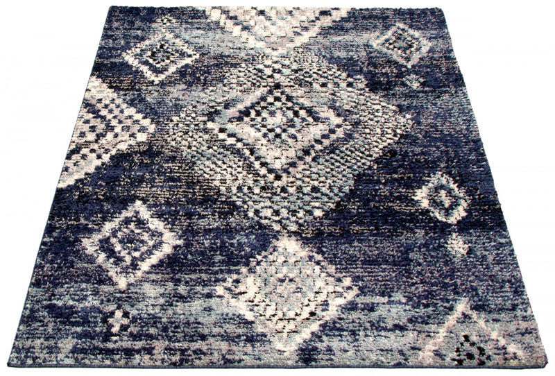Makondo Mosaique Blue Area Rug - 5'3\" x 7'3\"