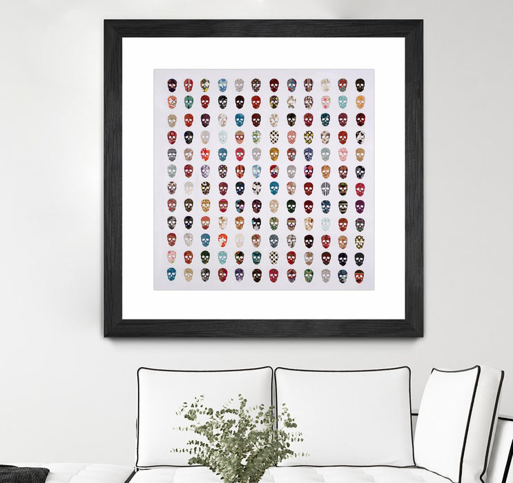 \"Gorgeous Crowd\" Matted and Framed Black 30x30 Wall Art