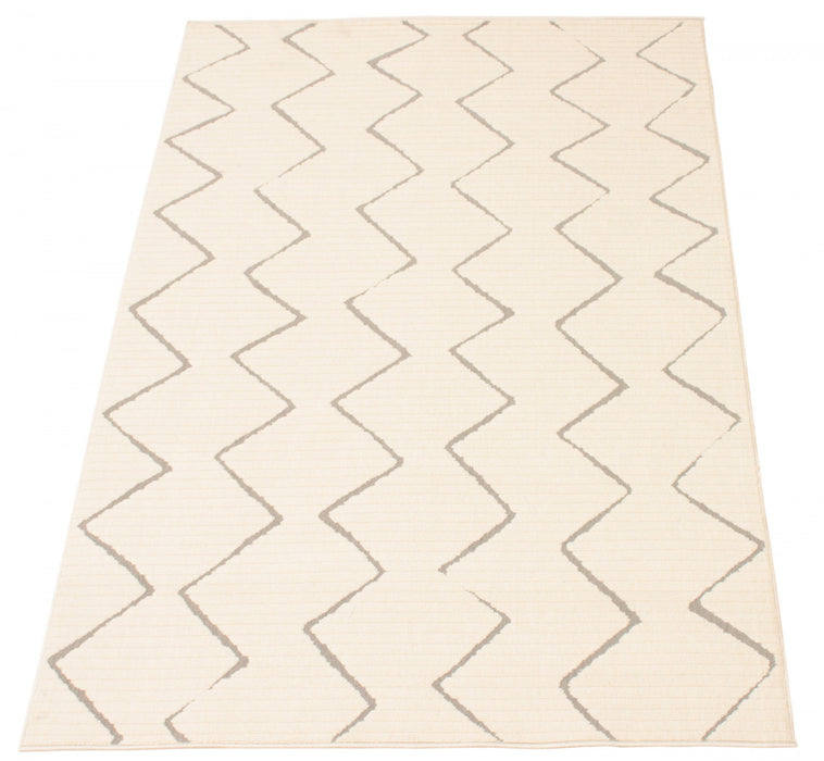 Kimi Ivory 5'3\" x 7'7\" Area Rug