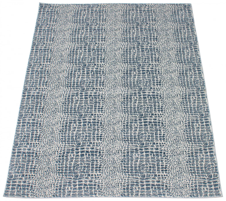 Kecia Blue/cream Rug 3'11\" X 5'11\" Area Rug