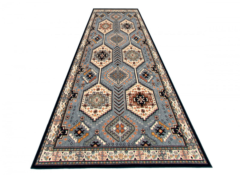 Quincy Aqua Area Rug - 2' 8\" x 10'