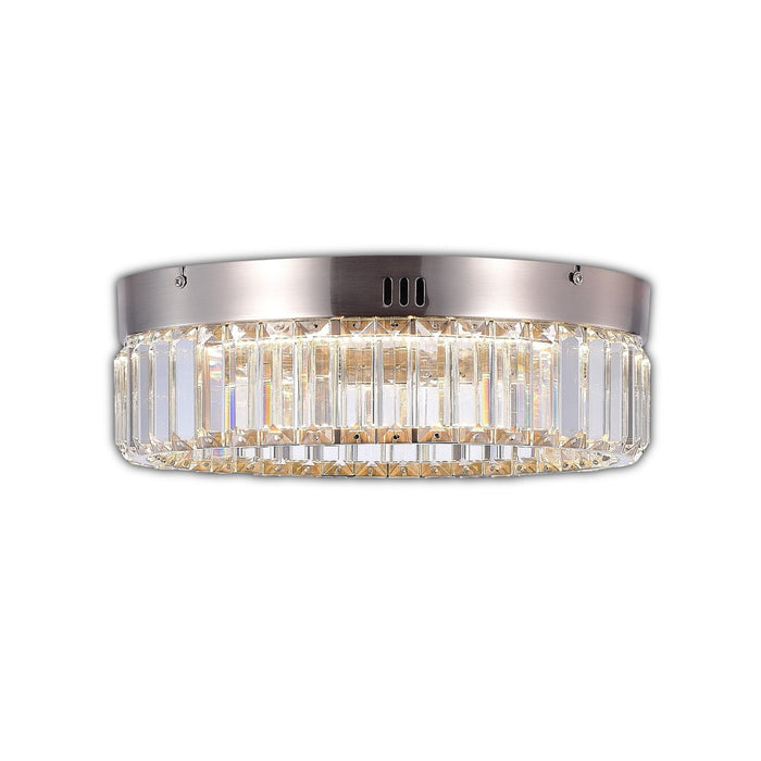 Stella One-Tier LED Satin Nickel Flush Mount