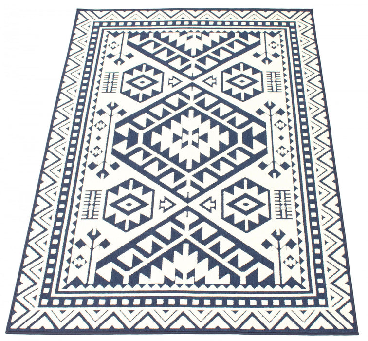 Gaia Blue 5'3\" x 7'7\" Area Rug