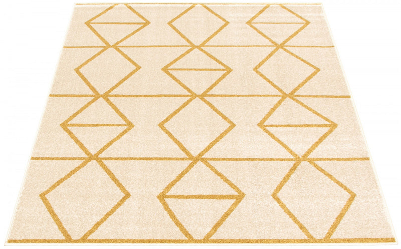 Anandi Ivory-Gold Area Rug - 3'11\" x 5'7\"