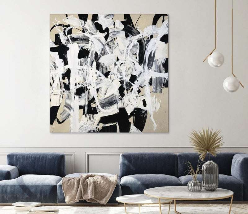\"Talking Out Of Both Sides\" Giant Art 54x54 Wall Art
