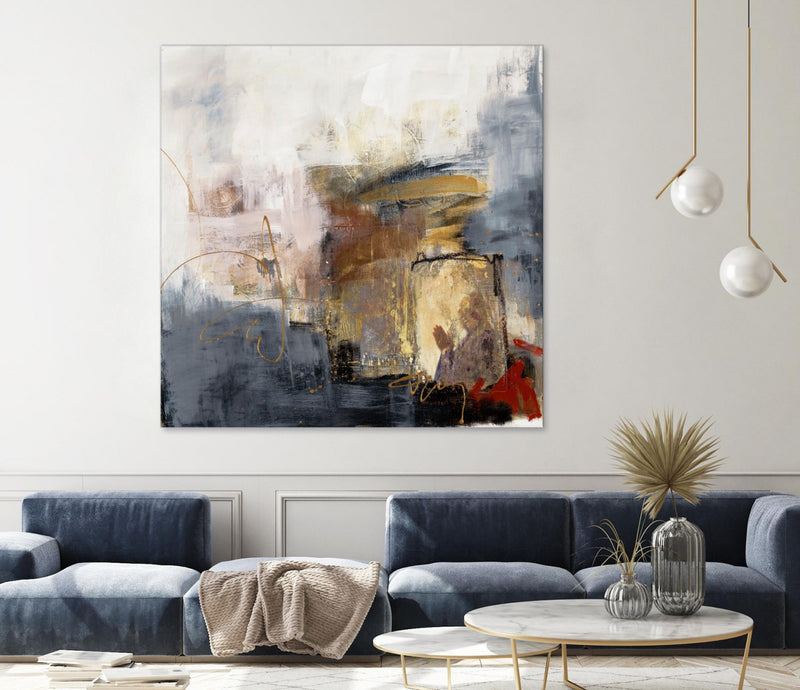 \"Hands To Heart Ii\" Giant Art 54x54 Wall Art