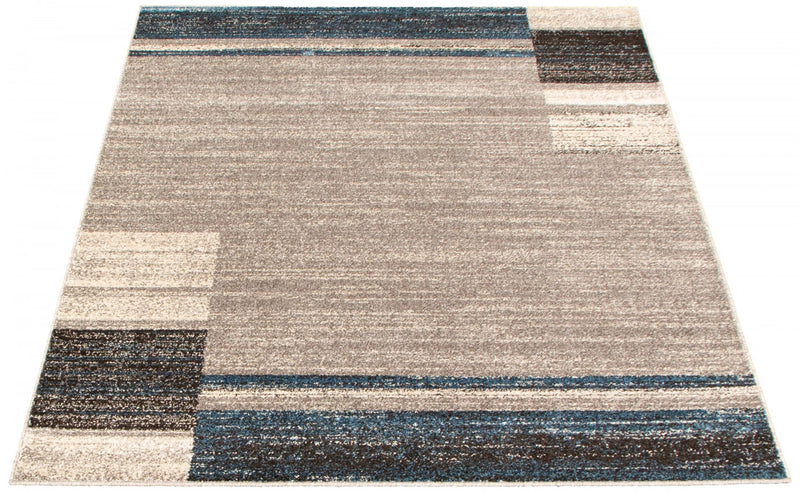 Aya Grey-Blue Area Rug - 7'10\" x 10'2\"