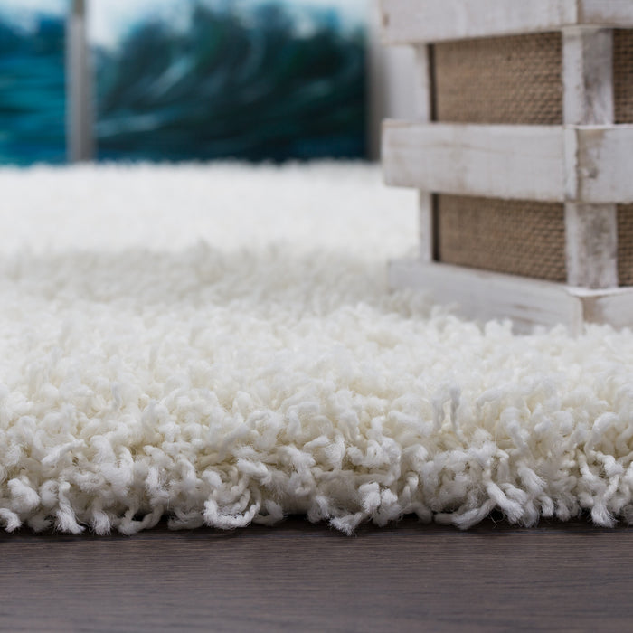 Victoria Cream Shag 3 x 5 Area Rug