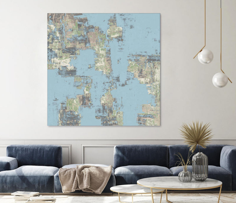 \"Memory Block Ii\" Giant Art 54x54 Wall Art