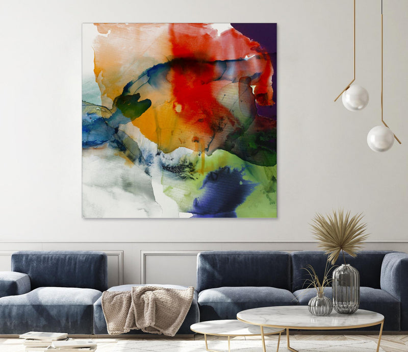 \"Vibrant Terrain I\" Giant Art 54x54 Wall Art